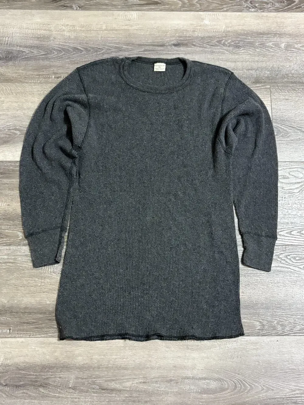 Vintage Great Land Grey Thermal Long Sleeve Made In USA Retro Y2K - Men’s XL
